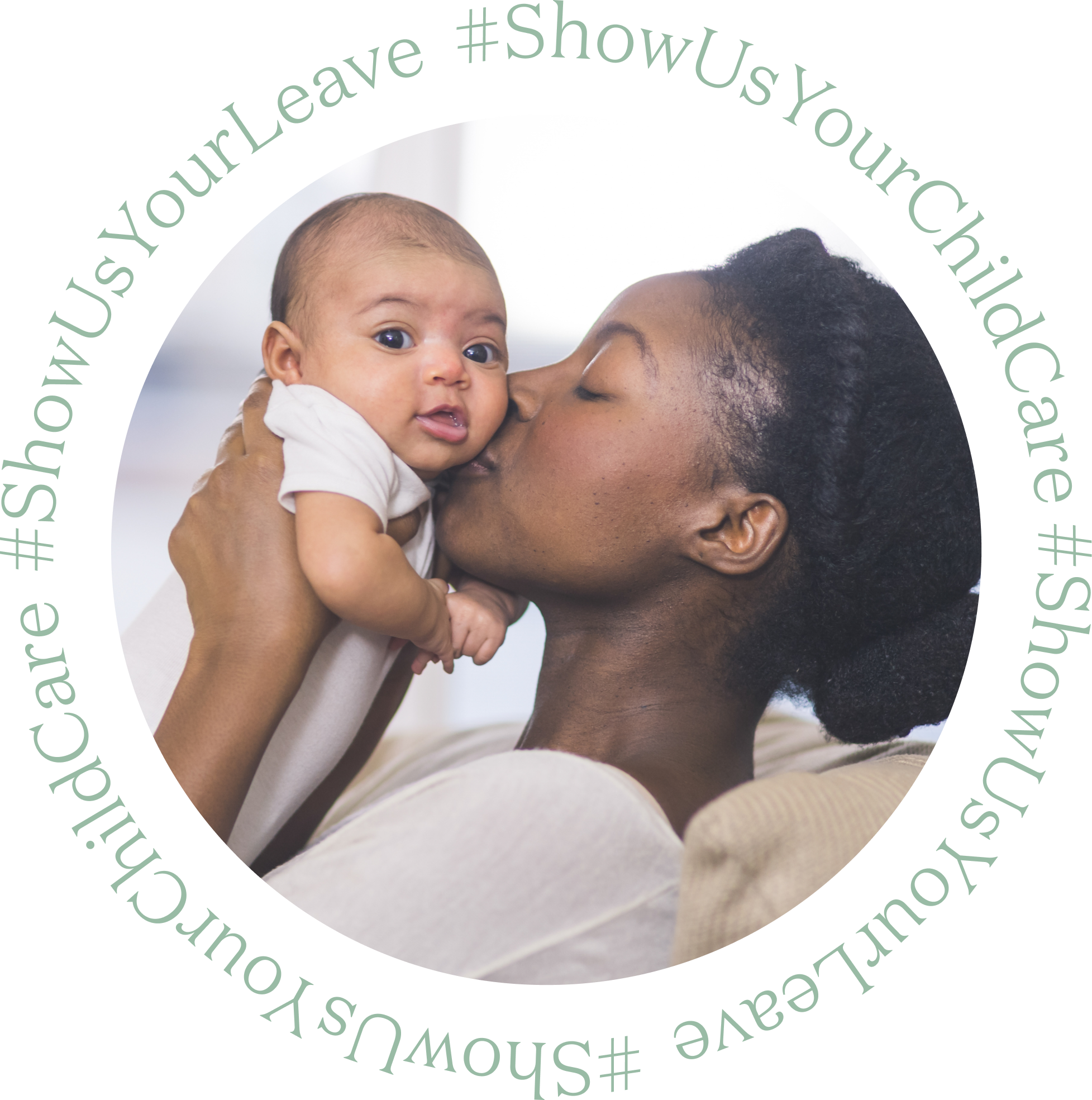 Woman kissing child #show us your leave