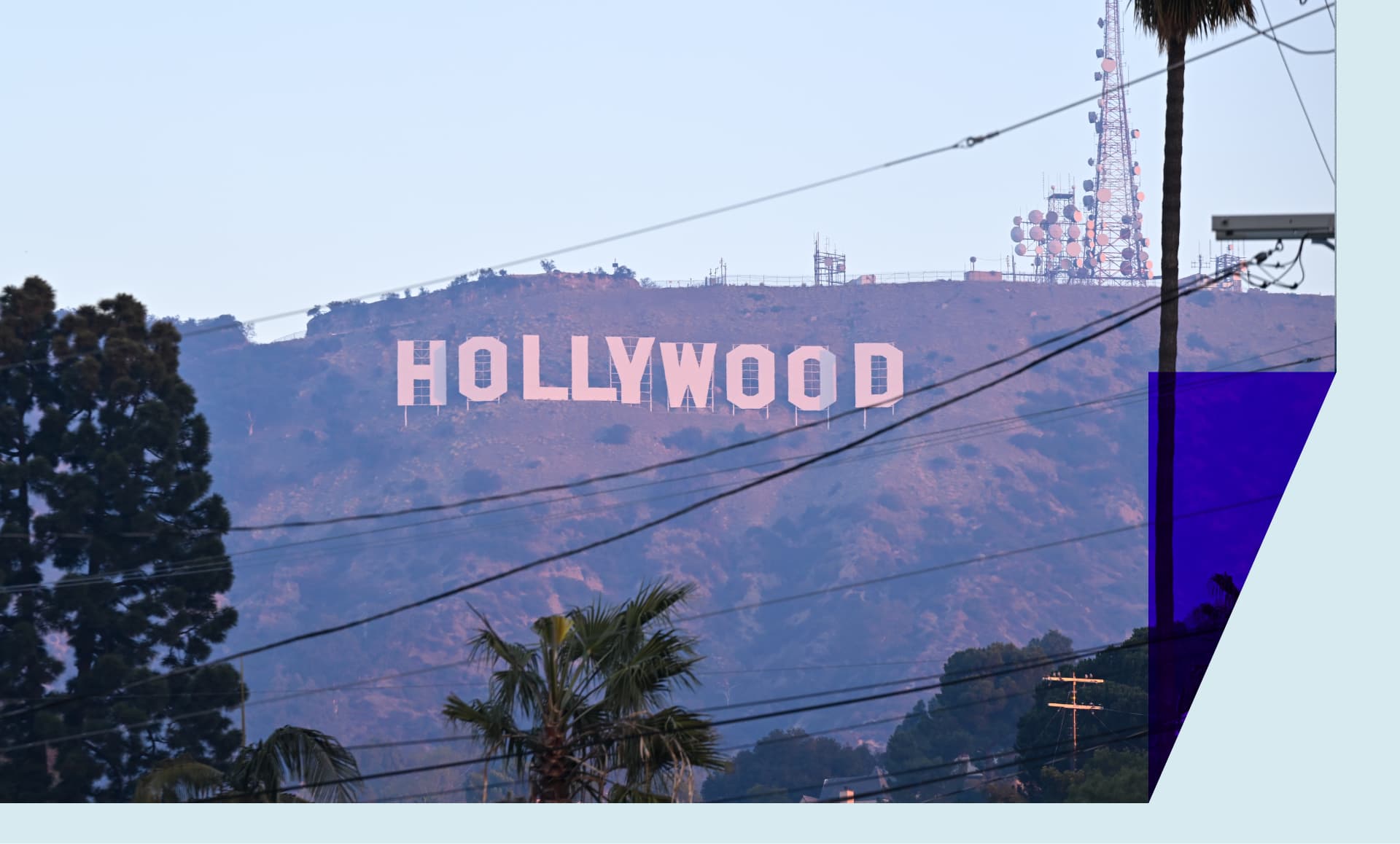 The Hollywood sign