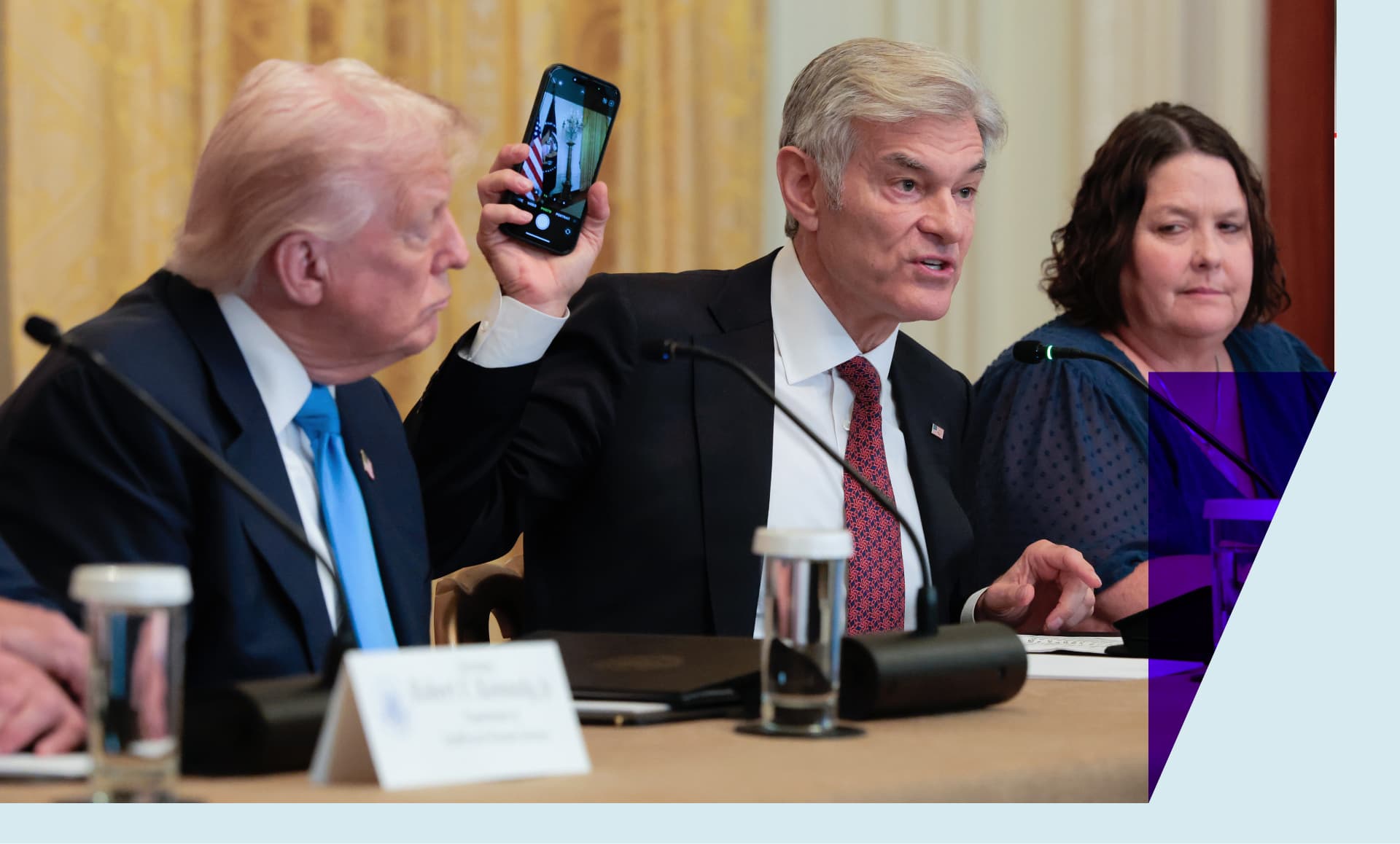 Administrator for the Centers for Medicare & Medicaid Services Mehmet Oz speaks during an event on Health Technology in the East Room o