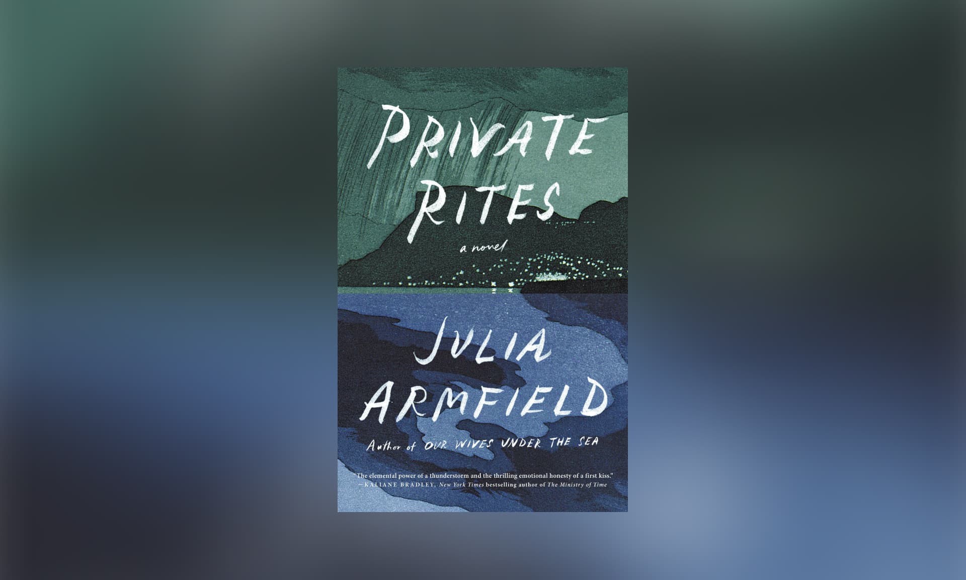 Book cover for "private rites"