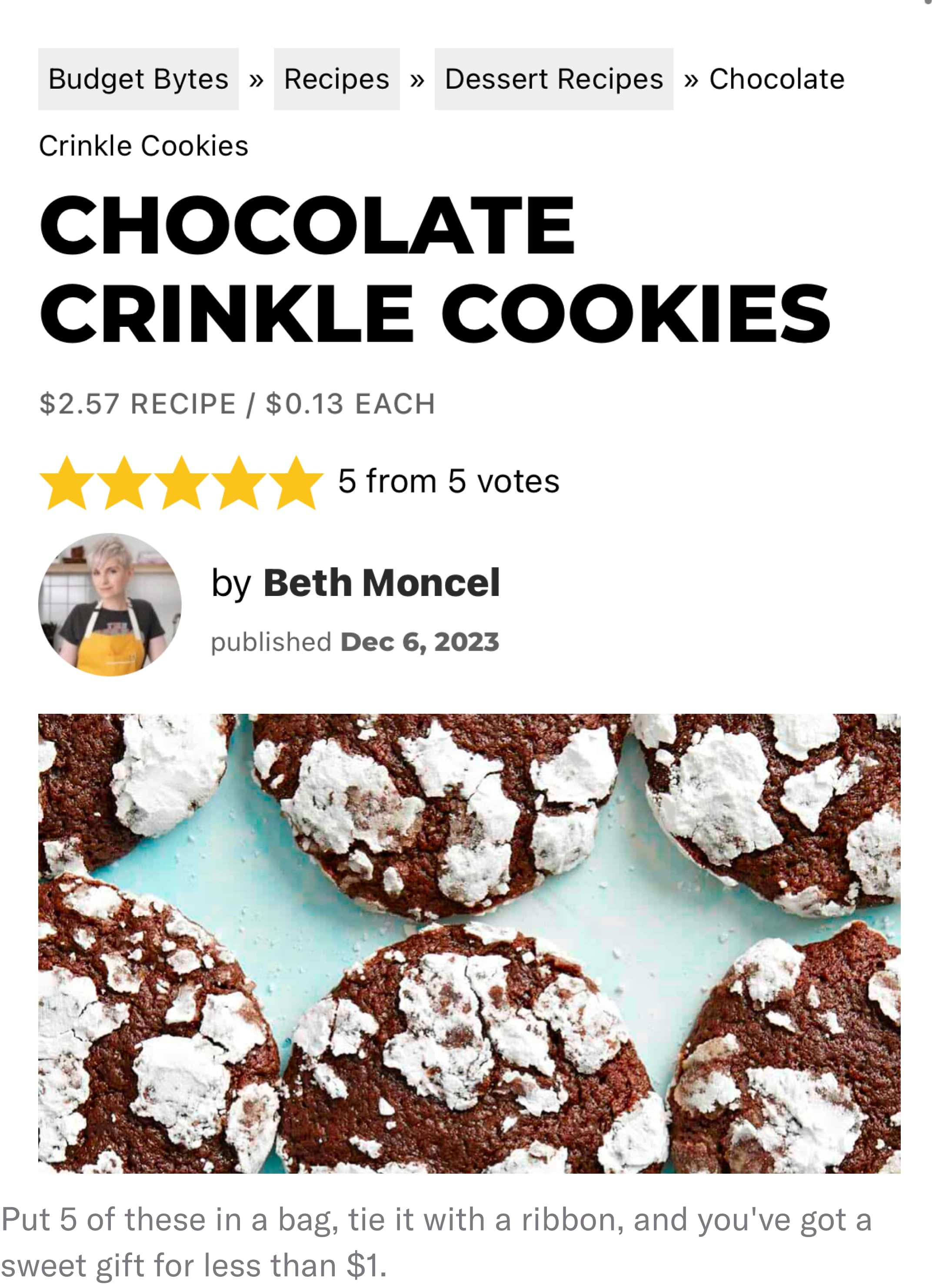 visual of budget bytes