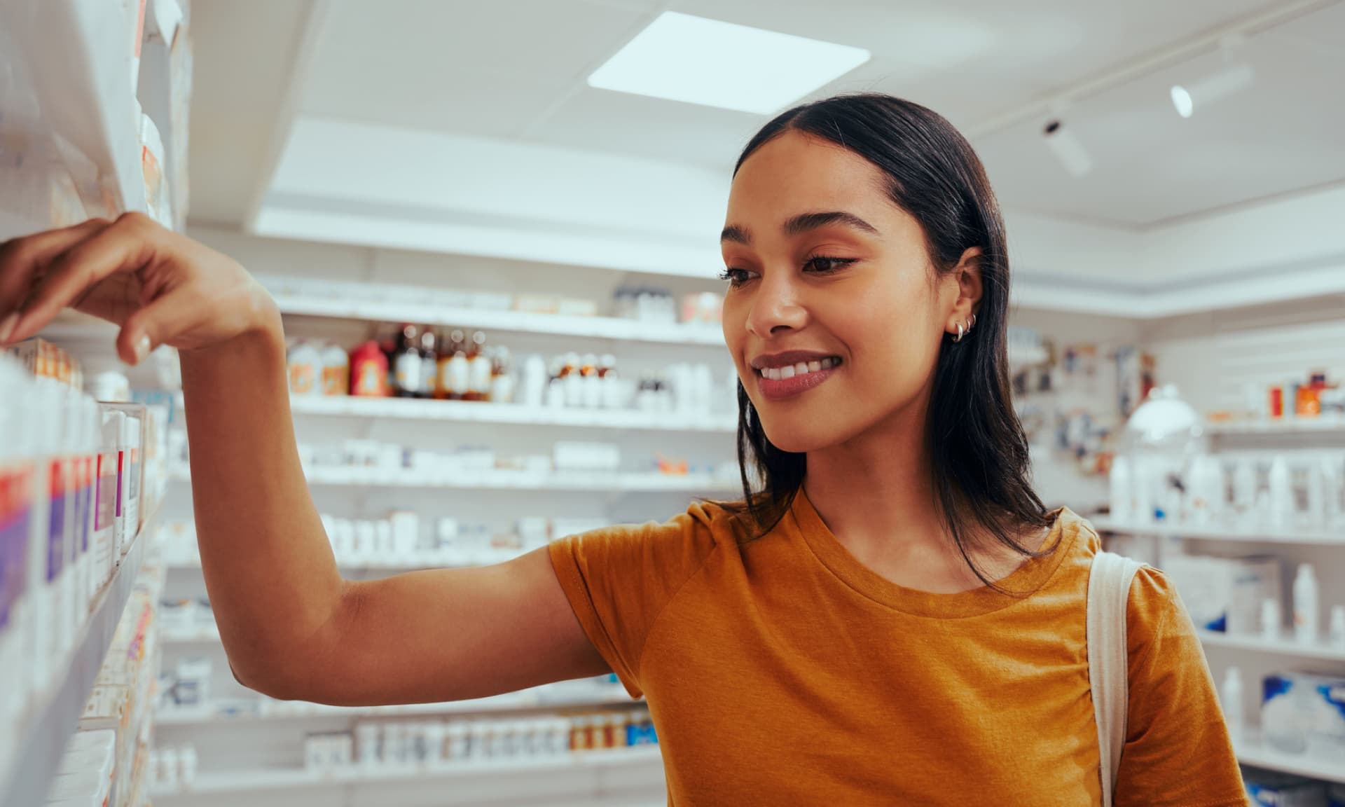 woman shopping at the pharmacy