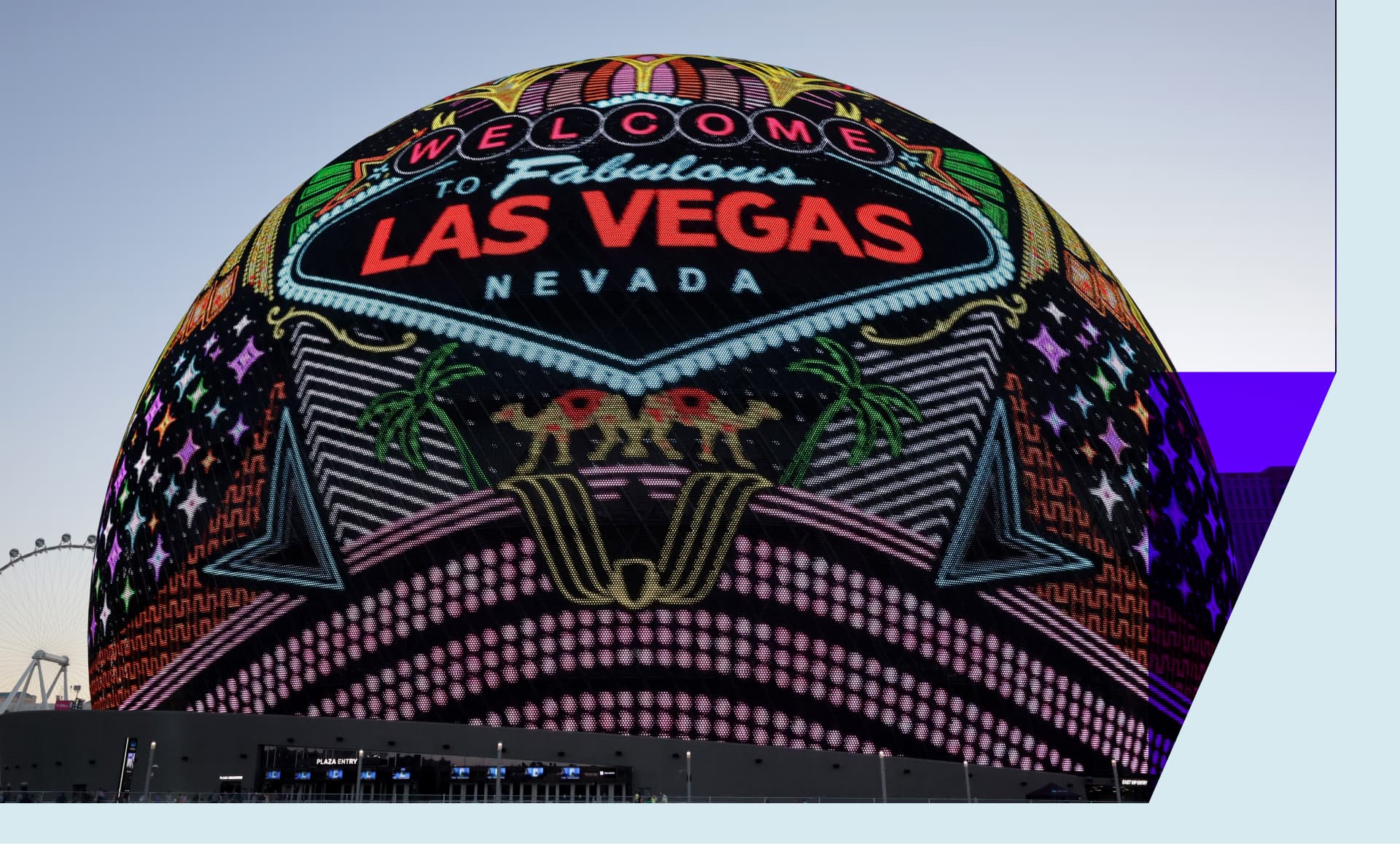 The 580,000-square-foot Exosphere at Sphere